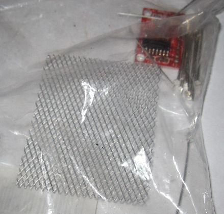 Speaker grill and PAM8403 amplifier